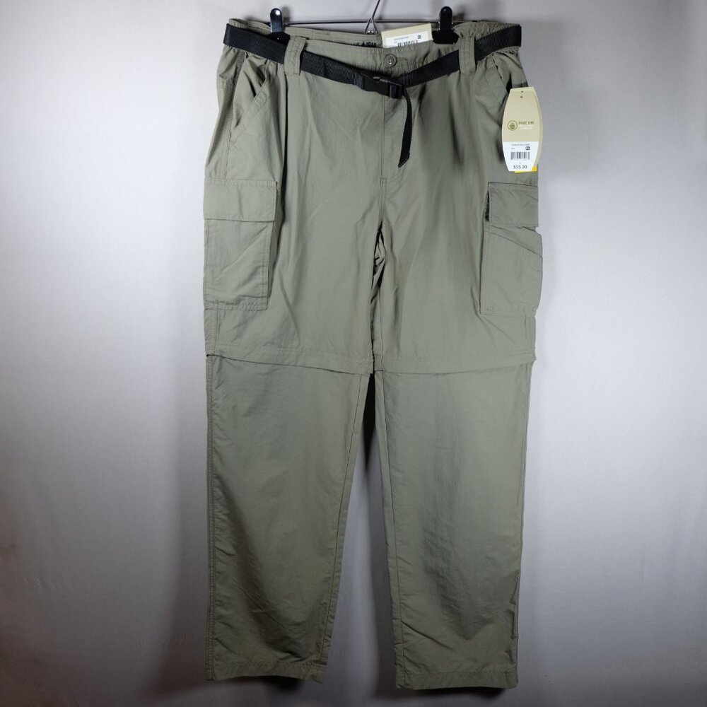NWT Lake & Trail Convertible Hiking Pants Men Large Stretch Nylon Outdoors